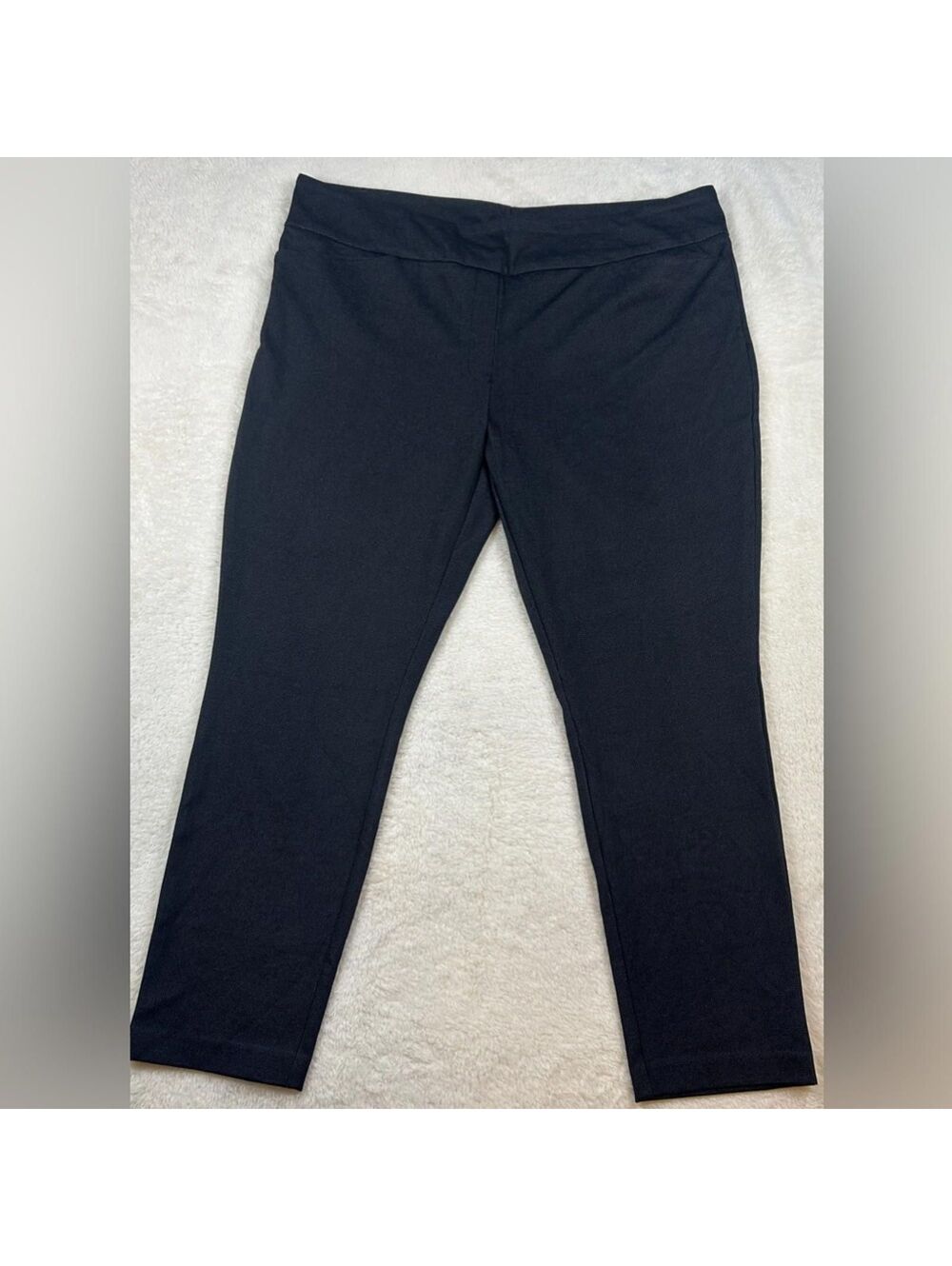 Dalia Women’s Black Pull-On Pants Size XXL Stretch Casual Work Career Trousers